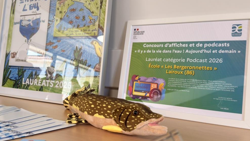 Les élèves de CP-CE1 récompensés pour leur podcast sur le brocheton
